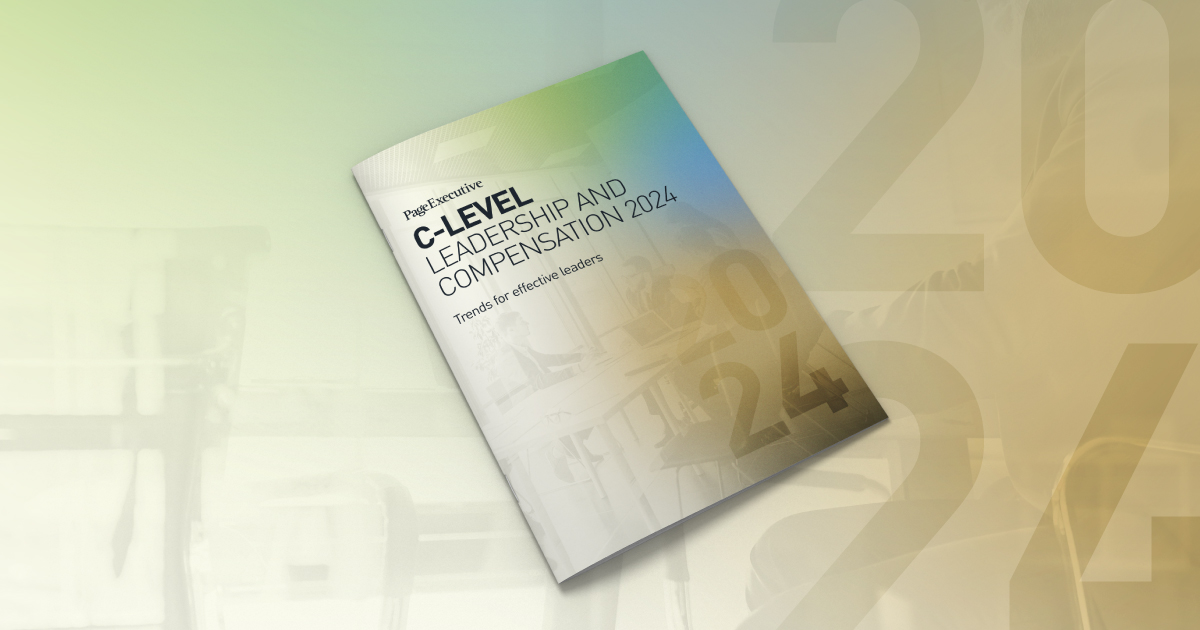 Brochure titled 'C-Level Leadership and Compensation 2024'