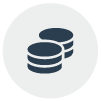 the silhouette of a stack of coins