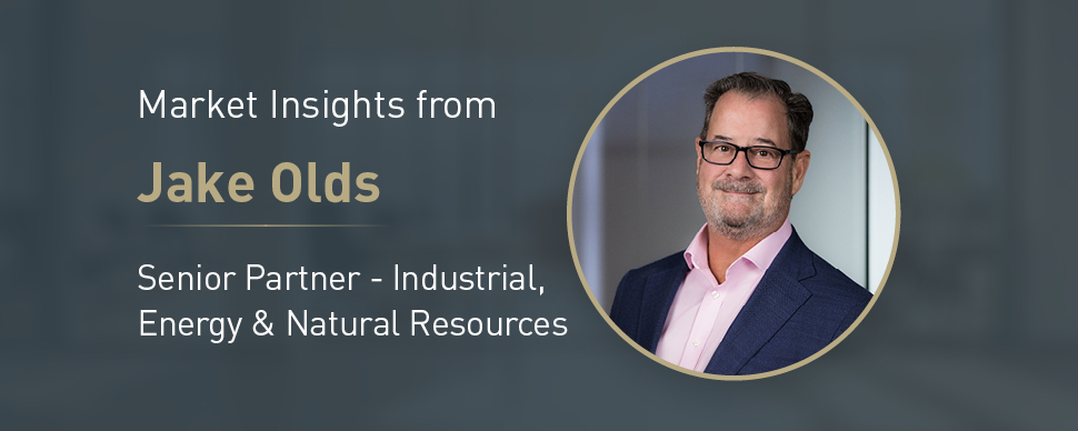 Banner with text introducing market insights from Jake Olds.