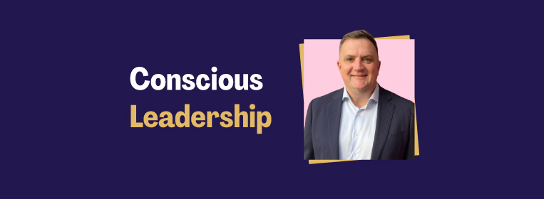 Nick Messenger next to the title 'Conscious Leadership'