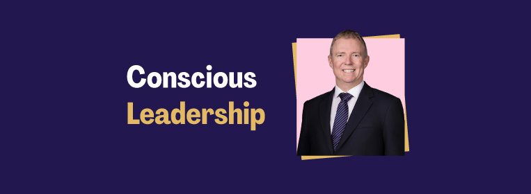 Paul Webster next to the title 'Conscious Leadership'