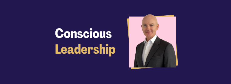 Mark Enticott, next to the title 'Conscious Leadership'