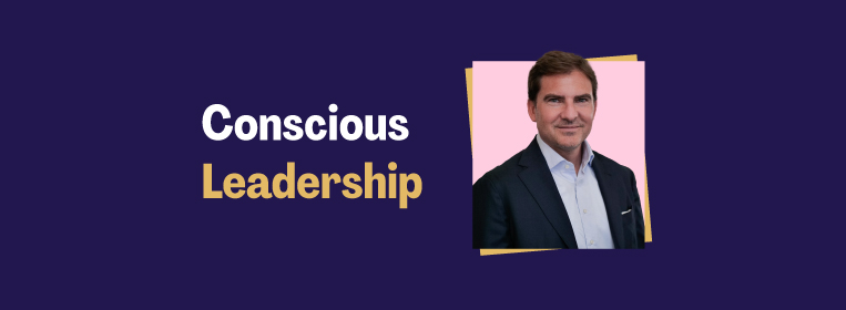 Raphael Asseo next to the title 'Conscious Leadership'