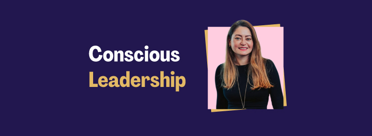 Macarena Azu next to the title 'Conscious Leadership'