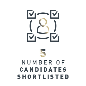 5 number of candidates shortlisted