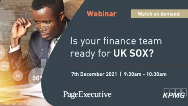 Webinar on UK SOX readiness for finance teams, 7th December 2021.