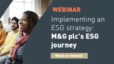 Implementing an ESG strategy: M&G plc's ESG journey