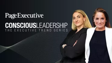 PageExecutive Conscious Leadership event banner with two executives.