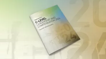 Brochure titled 'C-Level Leadership and Compensation 2024'