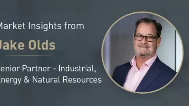 Banner with text introducing market insights from Jake Olds.