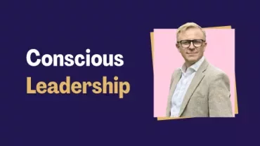 Mark Beacom next to the title 'Conscious Leadership'