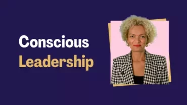 Catherine Osaigbovo next to the title 'Conscious Leadership'