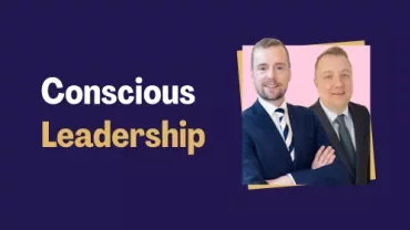 Christopher Knight and Tom Smith next to the title 'Conscious Leadership'