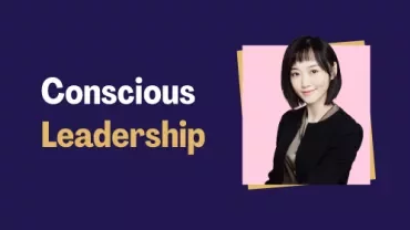 Jesaline Huang next to the title 'Conscious Leadership'