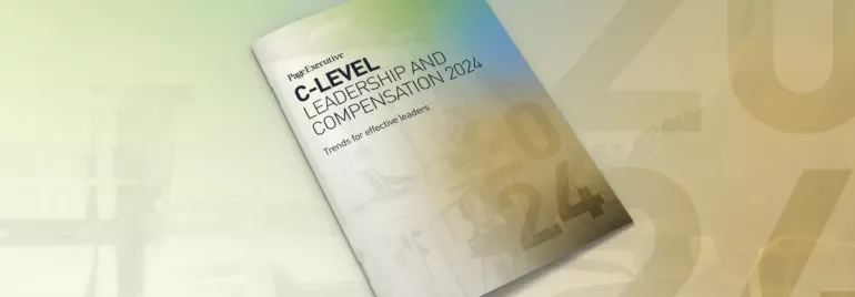 Brochure titled 'C-Level Leadership and Compensation 2024'