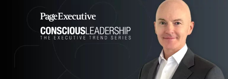 Mark Enticott profile photo next to the title: conscious leadership
