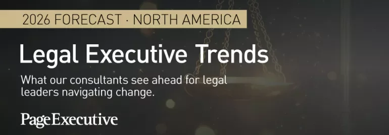 2026 forecast - north america, Legal executive trends