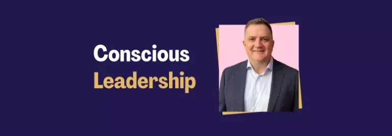 Nick Messenger next to the title 'Conscious Leadership'