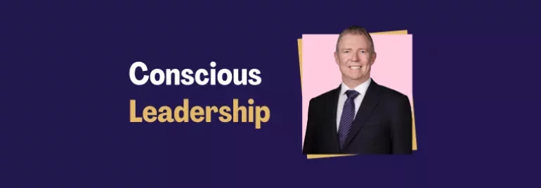 Paul Webster next to the title 'Conscious Leadership'