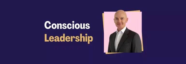 Mark Enticott, next to the title 'Conscious Leadership'