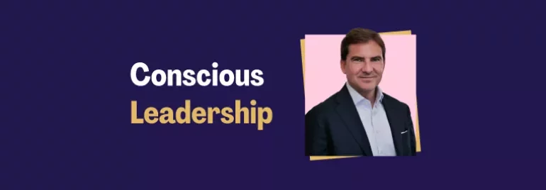 Raphael Asseo next to the title 'Conscious Leadership'