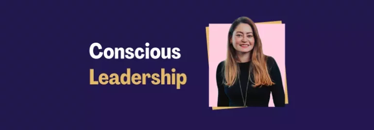 Macarena Azu next to the title 'Conscious Leadership'
