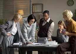 group of people around a table