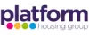 Logo of Platform Housing Group with colorful dots underneath.