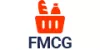 Icon of an orange shopping basket with bottles and text 'FMCG'.