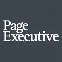 Logo of Page Executive on a dark background.