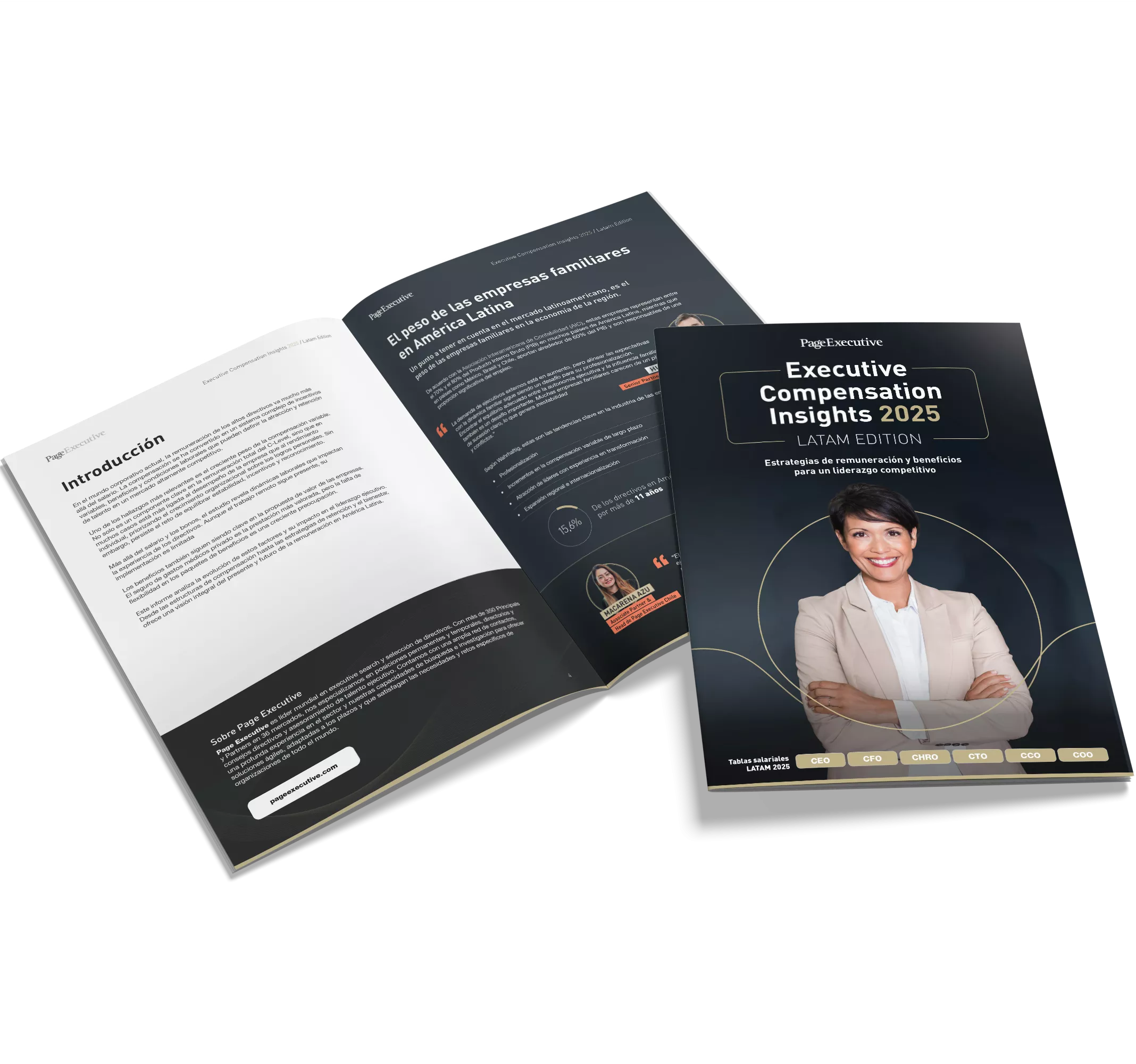 A report showing the cover of Executive Compensation Insights 2025 - Latam edition 