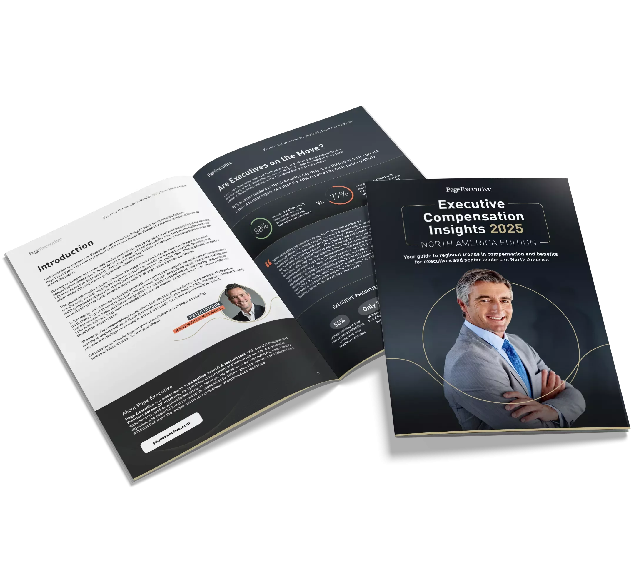 A report showing the cover of Executive Compensation Insights 2025 - North America edition 