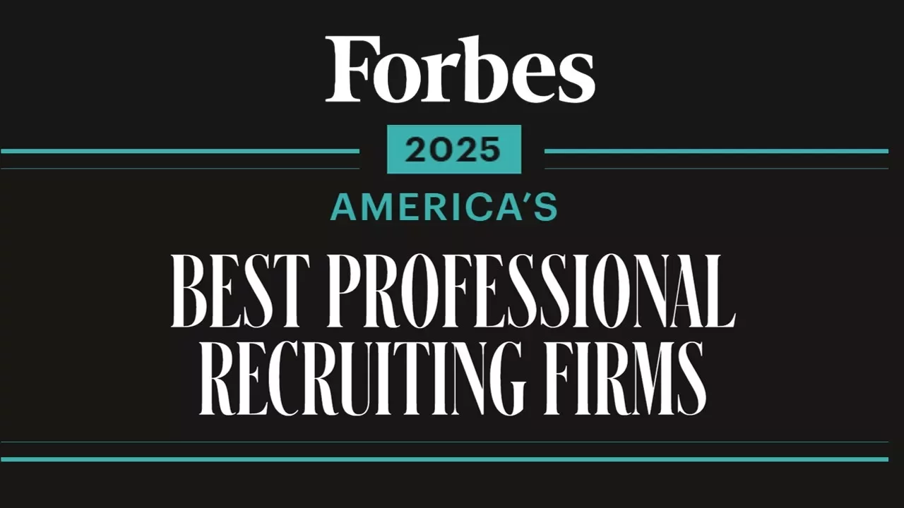 Forbes: America's Best Executive Recruiting Firms 2025 cover.