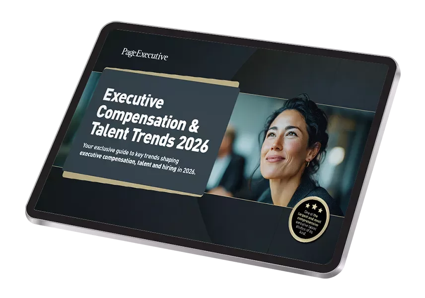 Promotional image for the Executive Compensation & Talent Trends 2026 report.